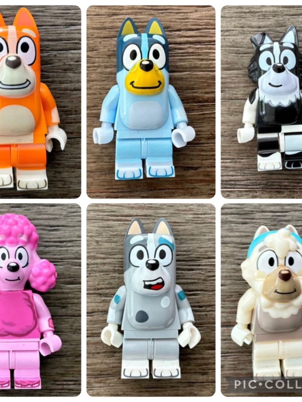 6 Bluey Figures
